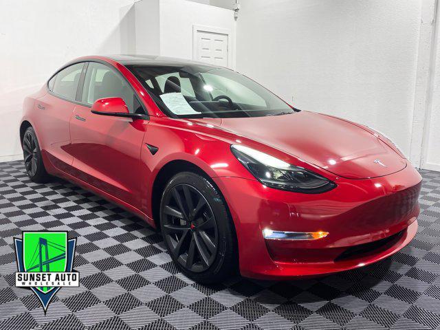 used 2022 Tesla Model 3 car, priced at $34,989