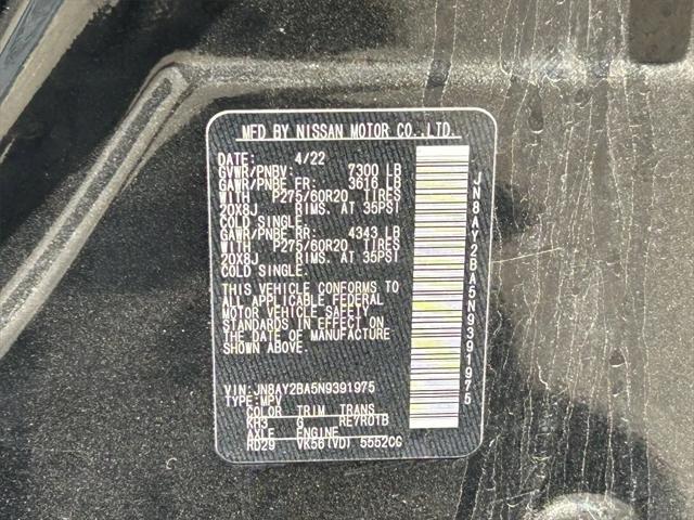 used 2022 Nissan Armada car, priced at $29,000