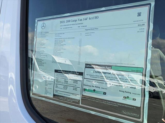 new 2025 Mercedes-Benz Sprinter 2500 car, priced at $63,259