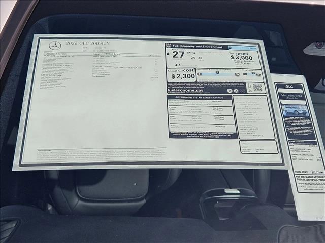 new 2026 Mercedes-Benz GLC 300 car, priced at $50,835