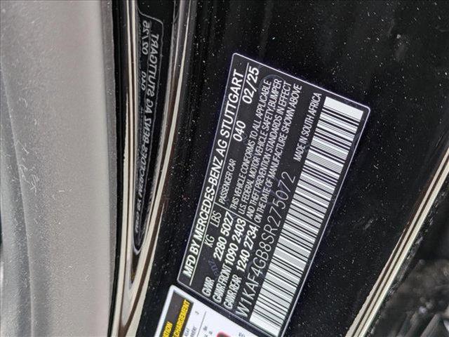 new 2025 Mercedes-Benz C-Class car, priced at $49,795