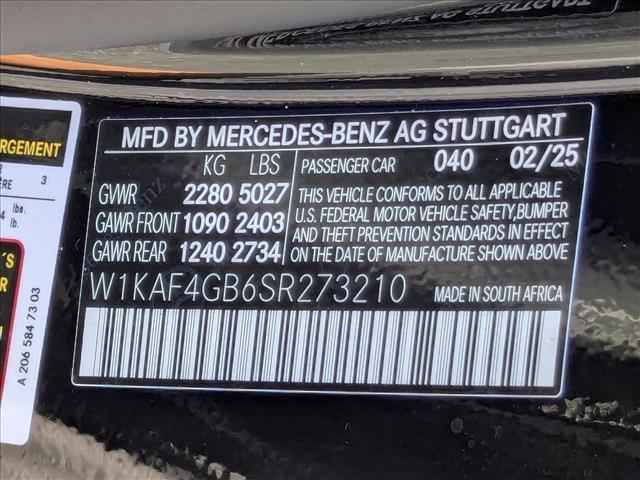 new 2025 Mercedes-Benz C-Class car, priced at $58,605