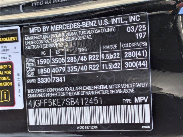 new 2025 Mercedes-Benz GLS 450 car, priced at $98,525