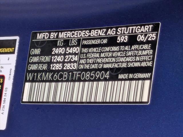 new 2026 Mercedes-Benz AMG CLE 53 car, priced at $97,855