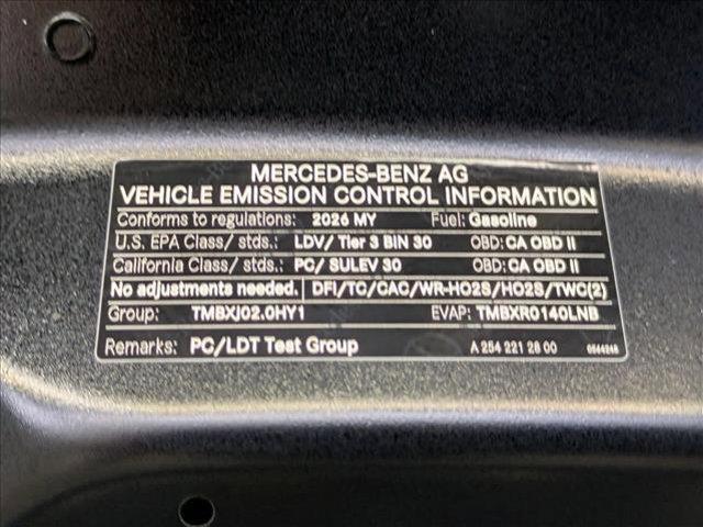 new 2026 Mercedes-Benz GLC 300 car, priced at $51,240