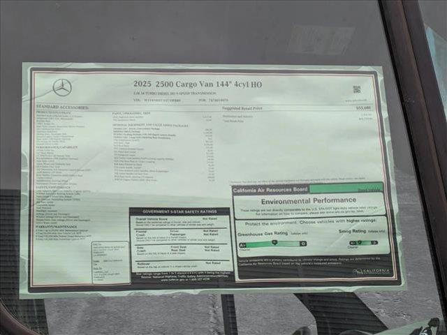 new 2025 Mercedes-Benz Sprinter 2500 car, priced at $66,753