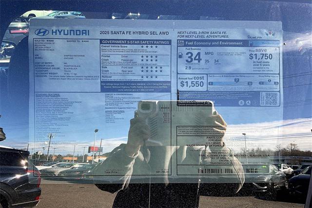 new 2025 Hyundai Santa Fe car, priced at $40,285