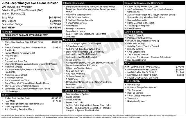 used 2023 Jeep Wrangler 4xe car, priced at $36,500