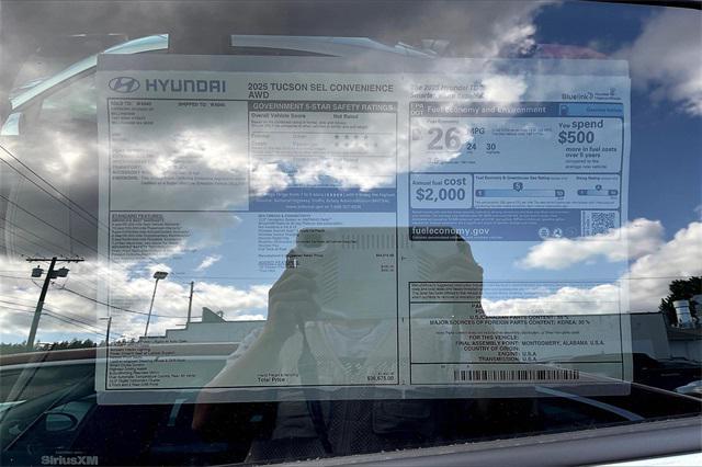 new 2025 Hyundai Tucson car, priced at $34,925