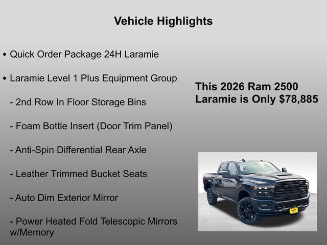 new 2026 Ram 2500 car, priced at $78,885