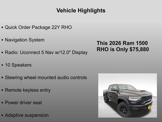 new 2026 Ram 1500 car, priced at $75,880