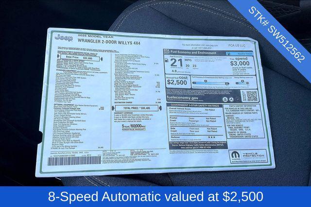 new 2025 Jeep Wrangler car, priced at $46,485