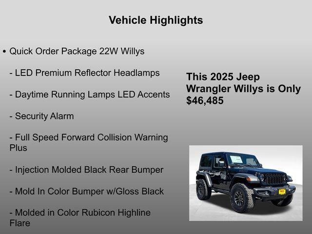 new 2025 Jeep Wrangler car, priced at $46,485
