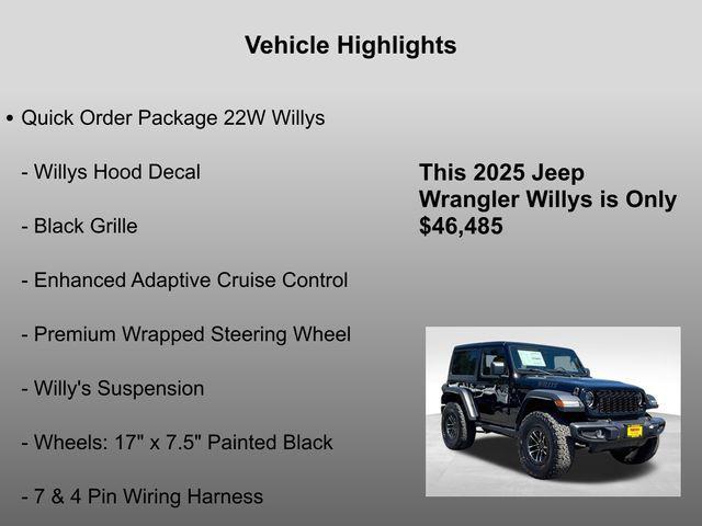new 2025 Jeep Wrangler car, priced at $46,485