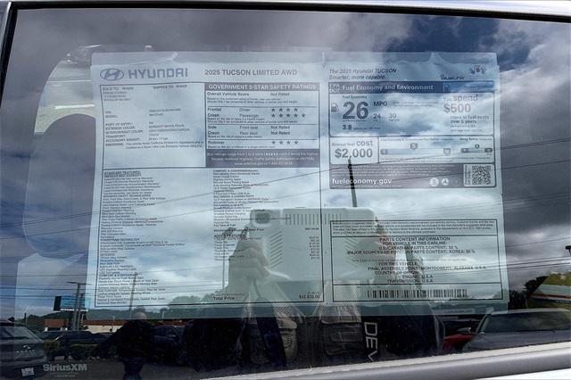 new 2025 Hyundai Tucson car, priced at $41,080