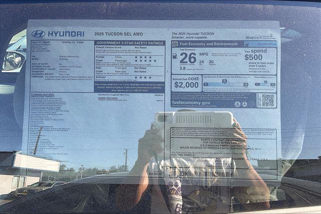 new 2025 Hyundai Tucson car, priced at $31,310