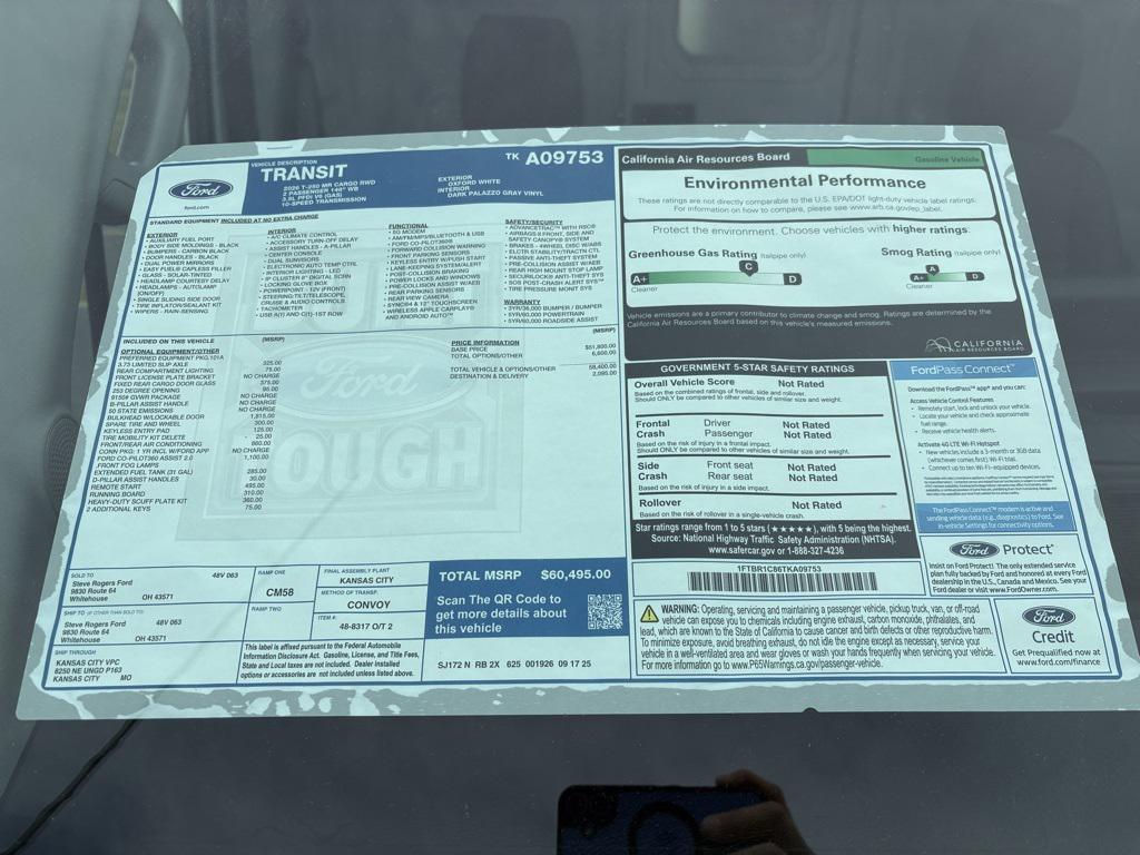 new 2026 Ford Transit-250 car, priced at $60,495