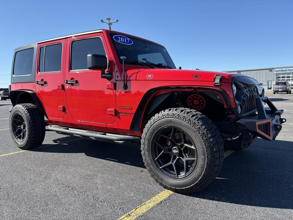 used 2017 Jeep Wrangler Unlimited car, priced at $15,990