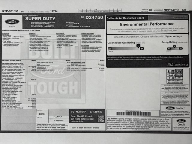 new 2025 Ford F-250 car, priced at $71,350