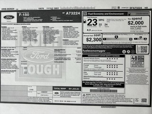 new 2025 Ford F-150 car, priced at $91,200