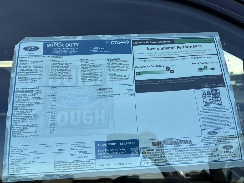 new 2026 Ford F-350 car, priced at $80,080