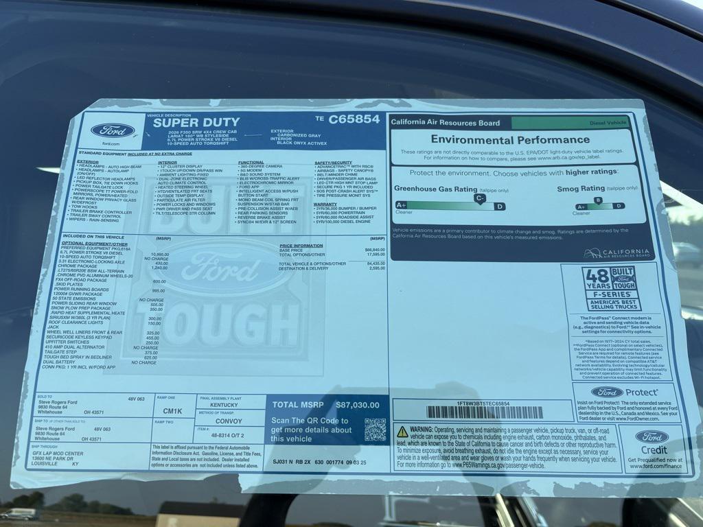 new 2026 Ford F-350 car, priced at $87,030