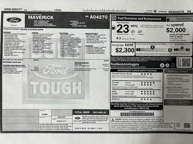 new 2025 Ford Maverick car, priced at $43,665