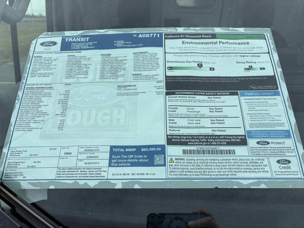 new 2026 Ford Transit-250 car, priced at $60,495