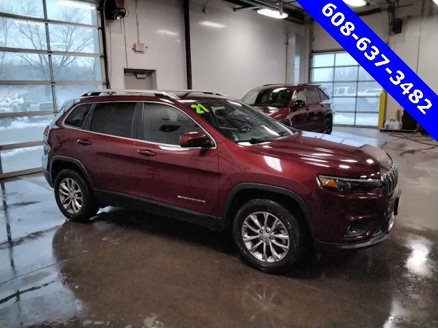 used 2021 Jeep Cherokee car, priced at $24,651