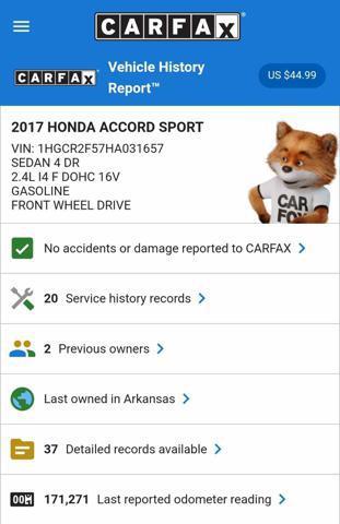 used 2017 Honda Accord car, priced at $12,950