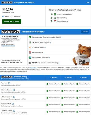 used 2014 Ford Escape car, priced at $9,450