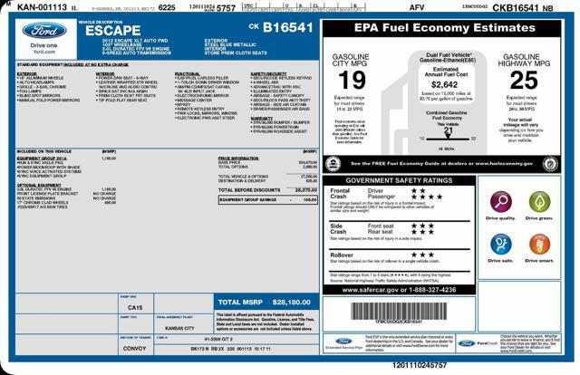 used 2012 Ford Escape car, priced at $8,950