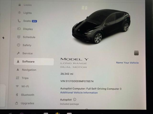 used 2021 Tesla Model Y car, priced at $30,895