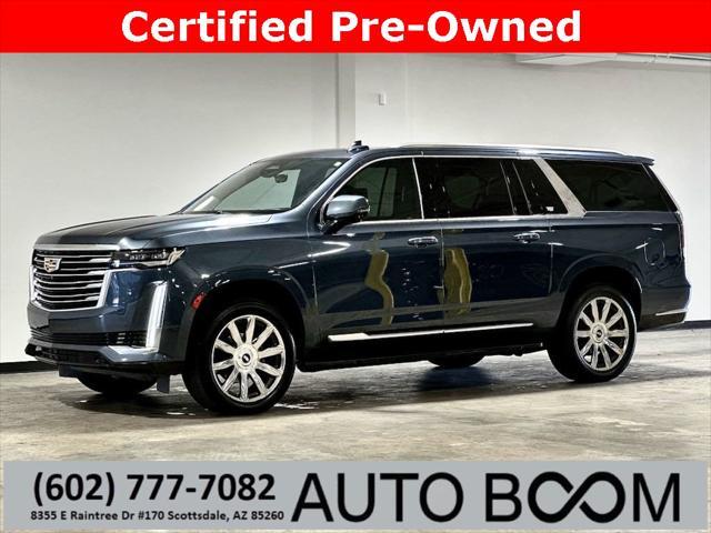 used 2021 Cadillac Escalade ESV car, priced at $72,995