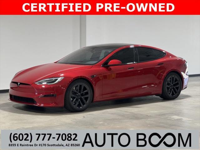 used 2021 Tesla Model S car, priced at $71,995