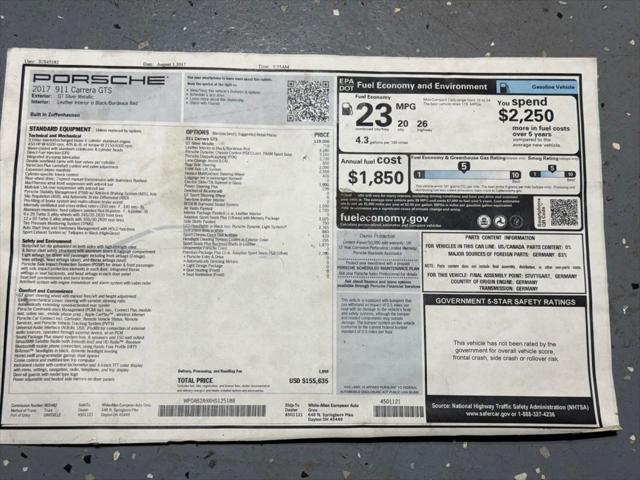 used 2017 Porsche 911 car, priced at $116,991