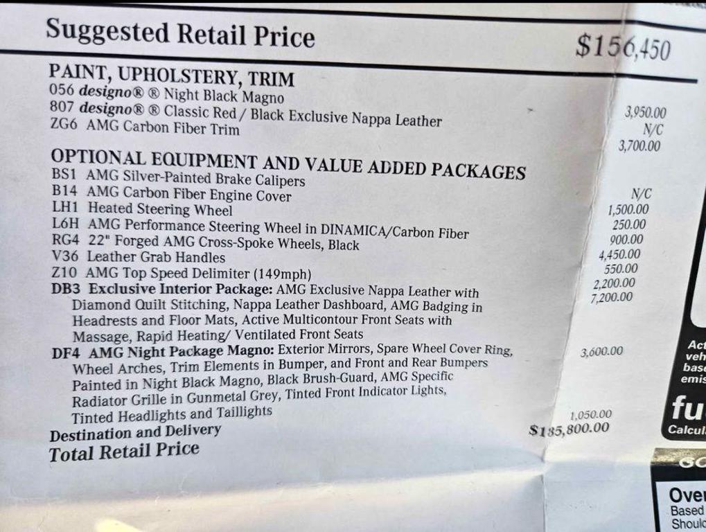 used 2021 Mercedes-Benz AMG G 63 car, priced at $156,691