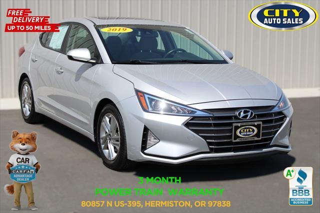 used 2019 Hyundai Elantra car, priced at $15,000