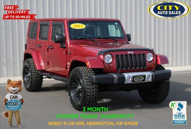 used 2012 Jeep Wrangler Unlimited car, priced at $20,420