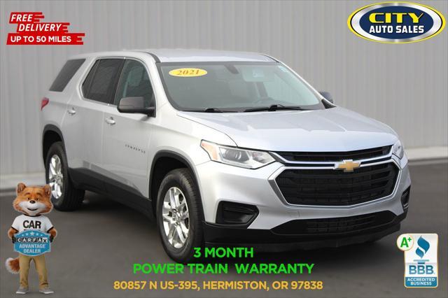 used 2021 Chevrolet Traverse car, priced at $18,998