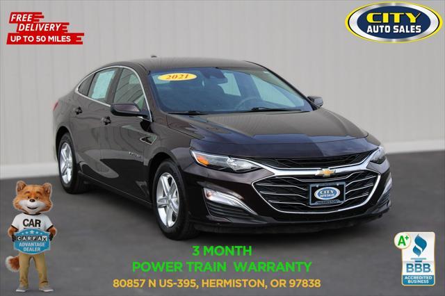 used 2021 Chevrolet Malibu car, priced at $18,000