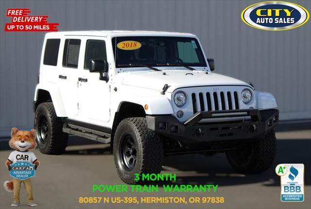 used 2018 Jeep Wrangler JK Unlimited car, priced at $31,209