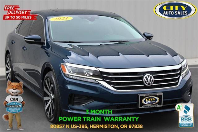 used 2021 Volkswagen Passat car, priced at $17,352