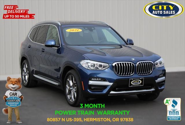 used 2021 BMW X3 car, priced at $24,000