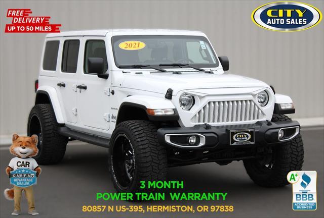 used 2021 Jeep Wrangler Unlimited car, priced at $32,352