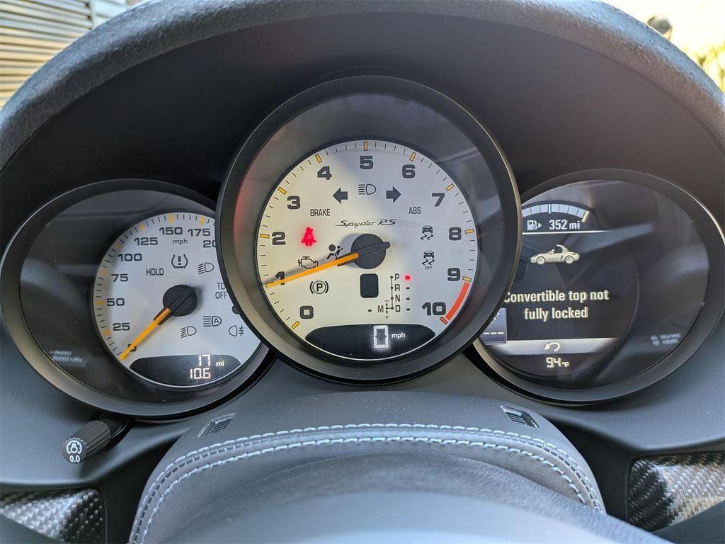 new 2025 Porsche 718 Spyder car, priced at $217,495