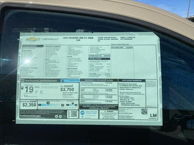 new 2023 Chevrolet Colorado car, priced at $42,106