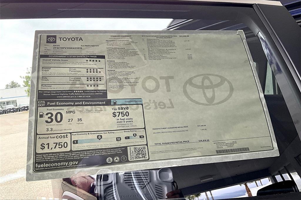 new 2025 Toyota RAV4 car, priced at $38,818
