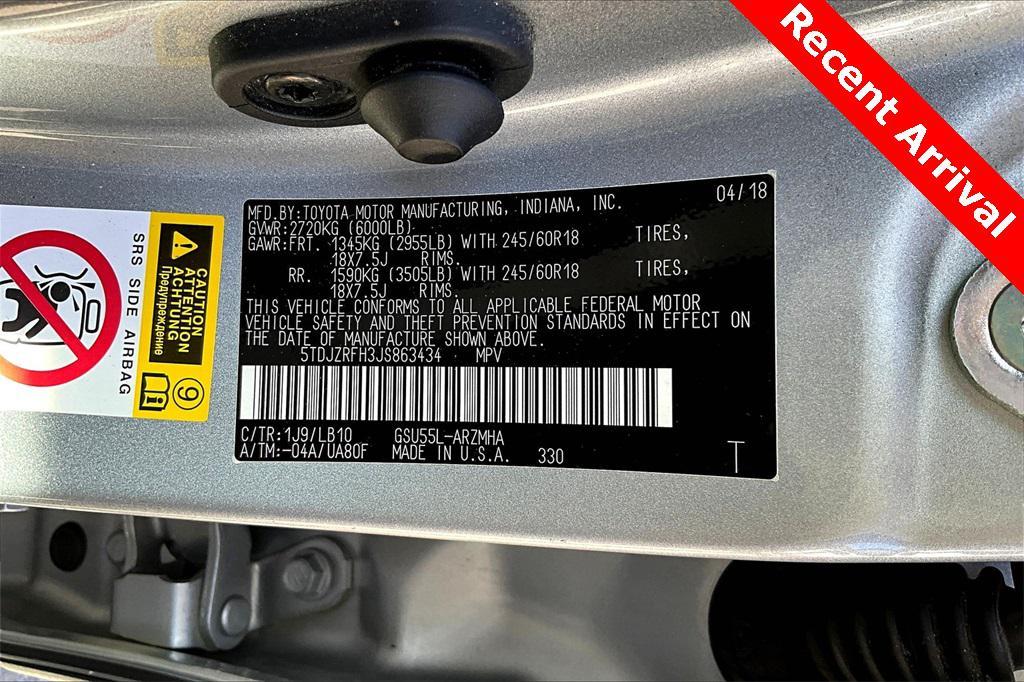 used 2018 Toyota Highlander car, priced at $23,975