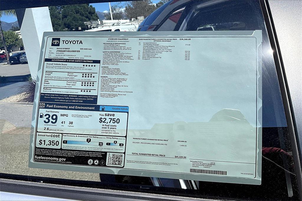 new 2025 Toyota RAV4 Hybrid car, priced at $41,339